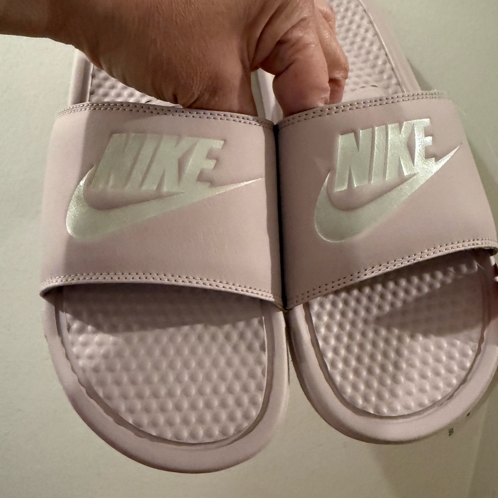Nike Light Pink Slide Sandals